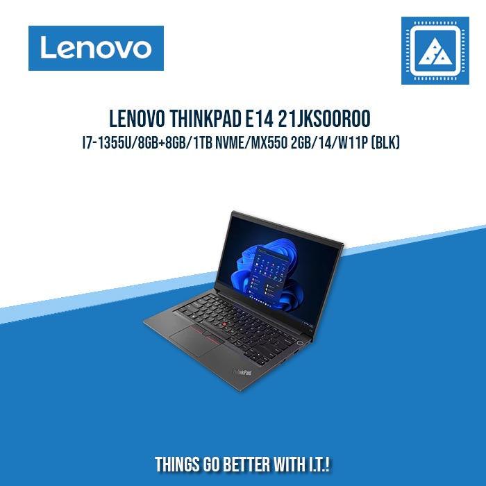 LENOVO THINKPAD E14 21JKS00R00 I7-1355U/8GB+8GB/1TB NVME/MX550 2GB | BEST FREELANCER AND GAMING LAPTOP LENOVO THINKPAD E14 21JKS00R00 I7-1355U/8GB+8GB/1TB NVME/MX550 2GB | BEST FREELANCER AND GAMING LAPTOP